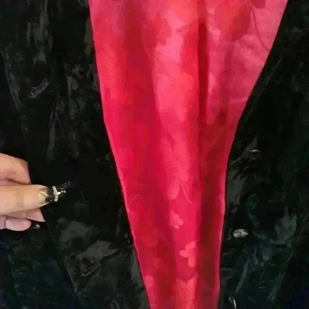 Chico's design size 2 velvet texture pattern black jacket plus size #146 - Picture 5 of 5